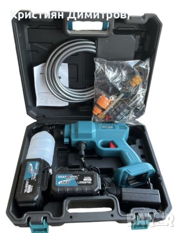 Комплект акумулаторна водоструйка с 2 батерии в куфар, снимка 1 - Други инструменти - 46164802