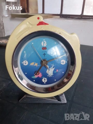 Анимиран китайски часовник будилник с лебед, снимка 4 - Антикварни и старинни предмети - 53280886