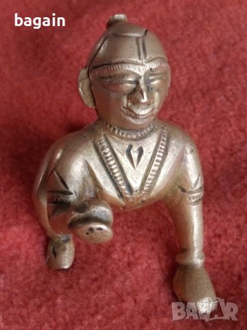 Кришна, Радха, бронз, 19-ти век., снимка 4 - Антикварни и старинни предмети - 46444185