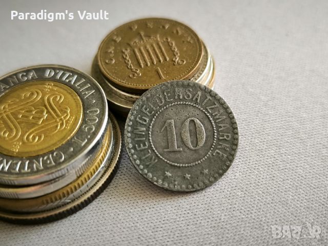 Райх монета - Германия - 10 пфенига (Гисен) | 1918г., снимка 2 - Нумизматика и бонистика - 45370336