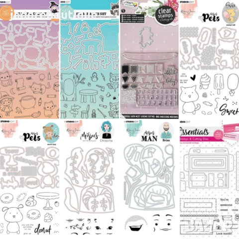 Щанци за изрязване и релеф + силиконови печати различни видове