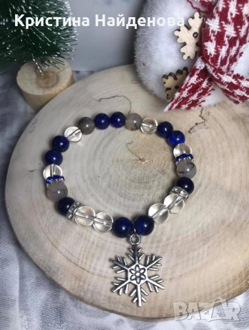 Предлагам коледни бижута с естествени камъни, снимка 17 - Колиета, медальони, синджири - 52522299