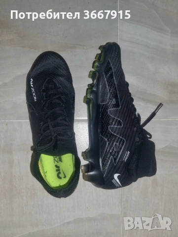 Nike Mercurial Superfly 9 Elite (Черно & зелено) размер 39, снимка 2 - Маратонки - 54011146