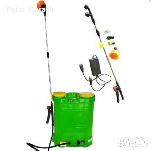 Гръбна електрическа пръскачка 16L с мощна 12V батерия и регулируемо налягане, снимка 4 - Други инструменти - 50432863