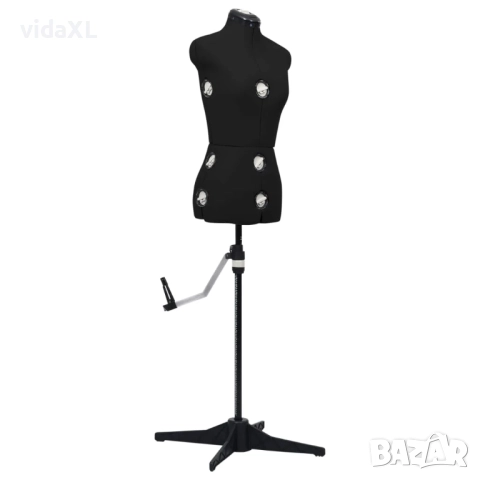 vidaXL Регулируем манекен, женски, черен, размер（SKU:288485）, снимка 1