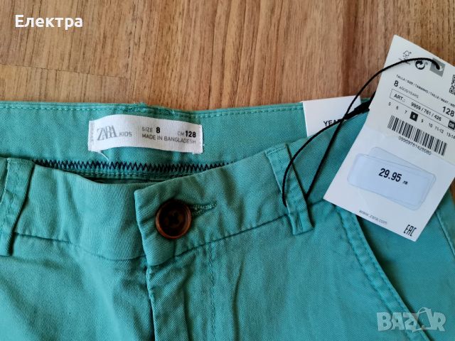 Нови къси панталони Zara 9 год 134см. , снимка 2 - Детски къси панталони - 46098430