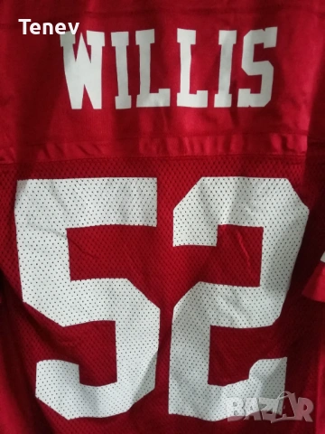San Francisco 49ers #52 Willis Reebok NFL Jersey оригинална тениска фланелка Equipment , снимка 4 - Тениски - 53063133
