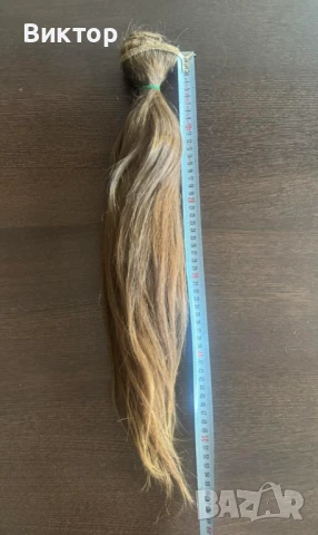 Руска естествена коса на треси - 5 реда, снимка 2 - Аксесоари за коса - 50624574