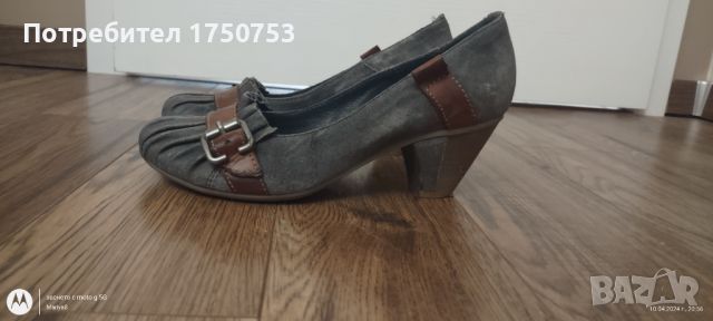 Обувки от естествен велур на MJUS, снимка 2 - Дамски обувки на ток - 45216908
