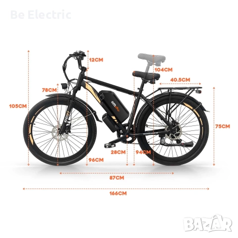 НОВО!! Електрически Велосипед Emoko EC27 500W 48V/17.5AH, снимка 4 - Велосипеди - 52029691