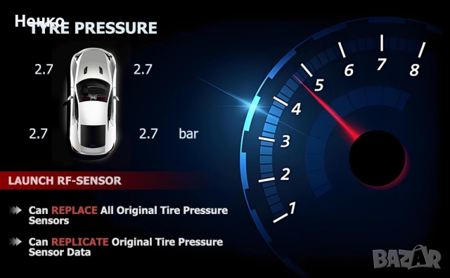 Универсални програмируеми TPMS сензори Launch, снимка 3 - Части - 52919185