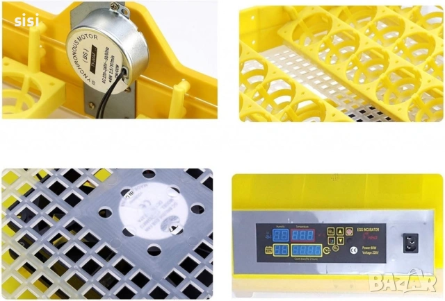 Напълно автоматичен инкубатор за 48 яйца 80W YZ8-48 , снимка 3 - За птици - 54201317