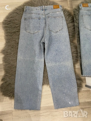 Дамски дънки с камъни, снимка 2 - Дънки - 53949104