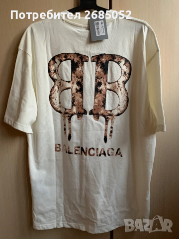 Мъжка тениска Balenciaga размер XL, снимка 2 - Тениски - 45024287