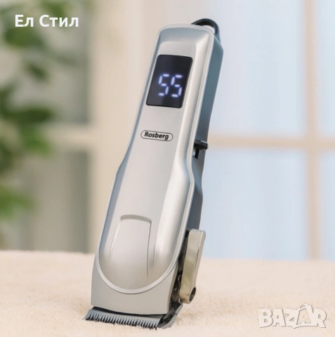 Безжична машинка за подстригване Rosberg R51810Q, 5W, DC 3.7V 1200mAh, USB зареждане, снимка 2 - Машинки за подстригване - 53586699