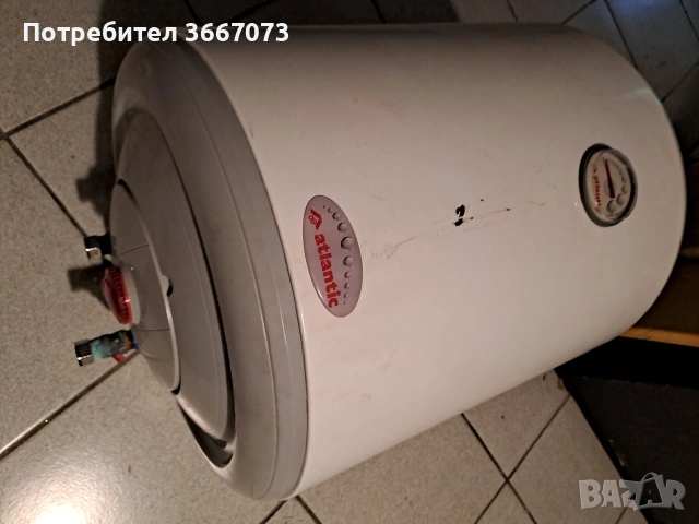 БОЙЛЕР 50L хоризонтален ATLANTIC, с керамичен нагревател, снимка 3 - Бойлери - 53069359