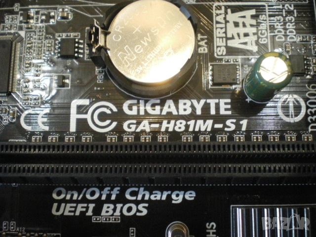 Дънна платка Gigabyte GA-H81M-S1 LGA 1150, снимка 2 - Дънни платки - 54009347