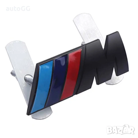 Емблема BMW "М POWER'' метална за предна решетка, снимка 2 - Аксесоари и консумативи - 31463776