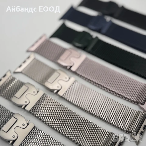 Метална каишка Titanium Milanese за Apple Watch ULTRA/SE/10/9/8/7/6/5, снимка 6 - Каишки за часовници - 50978572