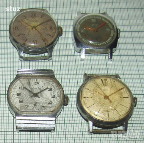 Съветски часовници Победа, ЗИМ, Спортивние за части, лот 11 бр. , снимка 4 - Антикварни и старинни предмети - 53579171