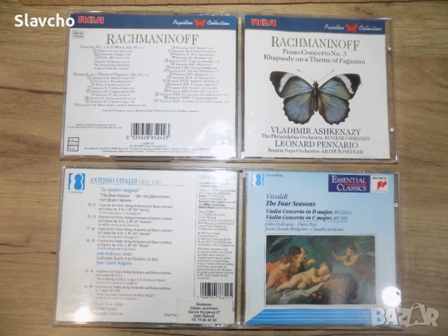 Компакт дискове на - Rachmaninov - Piano Concerto 3 & Paganini Rhapsody/Antonio Vivaldi -The Four..., снимка 4 - CD дискове - 38580909