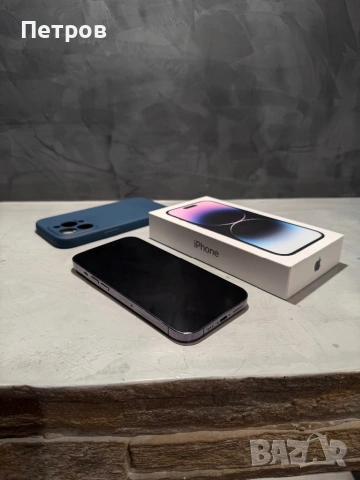 100%! КАТО  НОВ Iphone 14 Pro 256 GB Purple, снимка 6 - Apple iPhone - 53425782