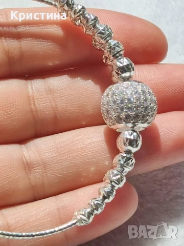 Нова сребърна гривна Виетнам, снимка 4 - Гривни - 51962385