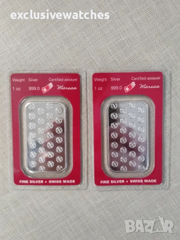 1 oz кюлче 999 чисто сребро Argor-Heraeus Швейцария - налични 2 бр., снимка 8 - Нумизматика и бонистика - 53333699