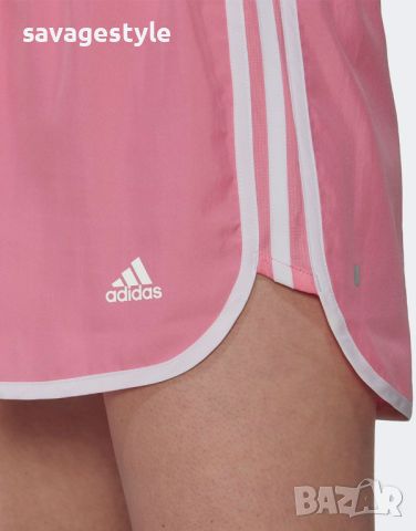 Дамски къси панталони ADIDAS Marathon 20 Shorts Pink/White, снимка 4 - Къси панталони и бермуди - 46423699