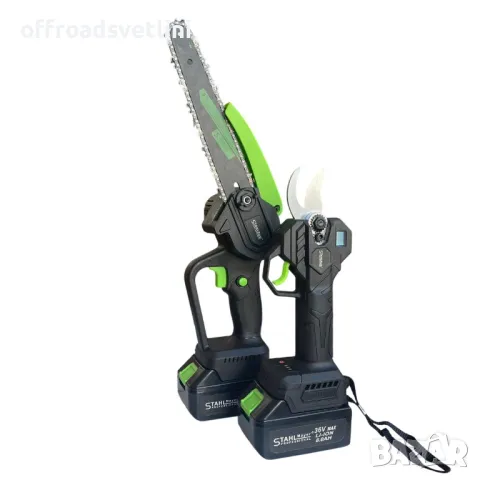 3в1 Акумулаторна Лозарска Ножица и Трион Омасляване телескопичен прът, снимка 4 - Други инструменти - 49979238