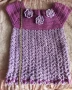 Детска дреха тип рокля плетена, снимка 4