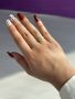 Златист дамски пръстен от медицинска стомана луксозен блясък, снимка 1