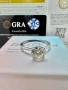 Сребърен пръстен с мойсанит (Диамант) 2 карата, снимка 10