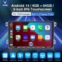 9” 2-DIN мултимедия за Volkswagen-SEAT-Skoda. Android 14, RDS, 64GB ROM, RAM 4GB DDR3 , снимка 1