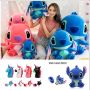 Плюшен Стич 80см 100см + ПОДАРЪК Флашка Stitch Плюшени играчки Лило и Стич, снимка 1