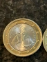 Монета от 1 българско евро с дефект , снимка 3