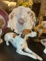 Lomonosov USSR Circa  1950 porcelain English Pointer dog - изящен и огромен сетер, снимка 8