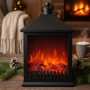 LED Декоративен фенер-камина – Реалистичен пламък за Коледа и зимен уют, снимка 4