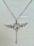 Сребърно колие с мойсанит (диамант) 1 карат, снимка 5
