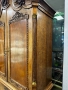 Антикварен гардероб с богата дърворезба - масивно дърво, снимка 3