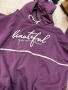 Стилен спортно-елегантен лилав суитшърт с качулка , снимка 1