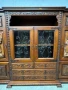 Уникален шкаф - витрина от дъбов масив, снимка 7