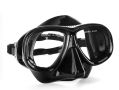 Силиконова морска маска за плуване черна сребърна 12+ години, снимка 1