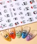 Физиономии усмивки лица мимики emoji emoticon татос слайдер ваденки водни стикери за нокти маникюр, снимка 3