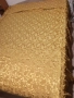 Покривка златиста с драперии за легло/спалня 1.40/2м, снимка 4