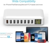 60W 8-портова USB зарядна станция с дисплей,захран адапт  с 18W Quick Charge 3.0 порт , снимка 6