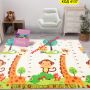 Сгъваемо детско килимче за игра, топлоизолиращо 180x200x1cm - Жираф и Цифри - КОД 4137, снимка 3