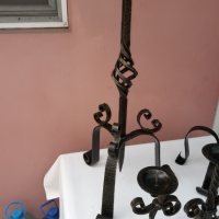 свещник от ковано желязо, снимка 13 - Антикварни и старинни предмети - 45040654