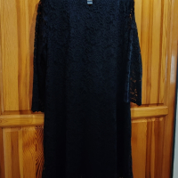 Черна дантелена рокля, снимка 4 - Рокли - 45034486
