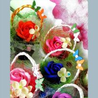 Кошнички с вечни рози, снимка 3 - Декорация за дома - 45074263
